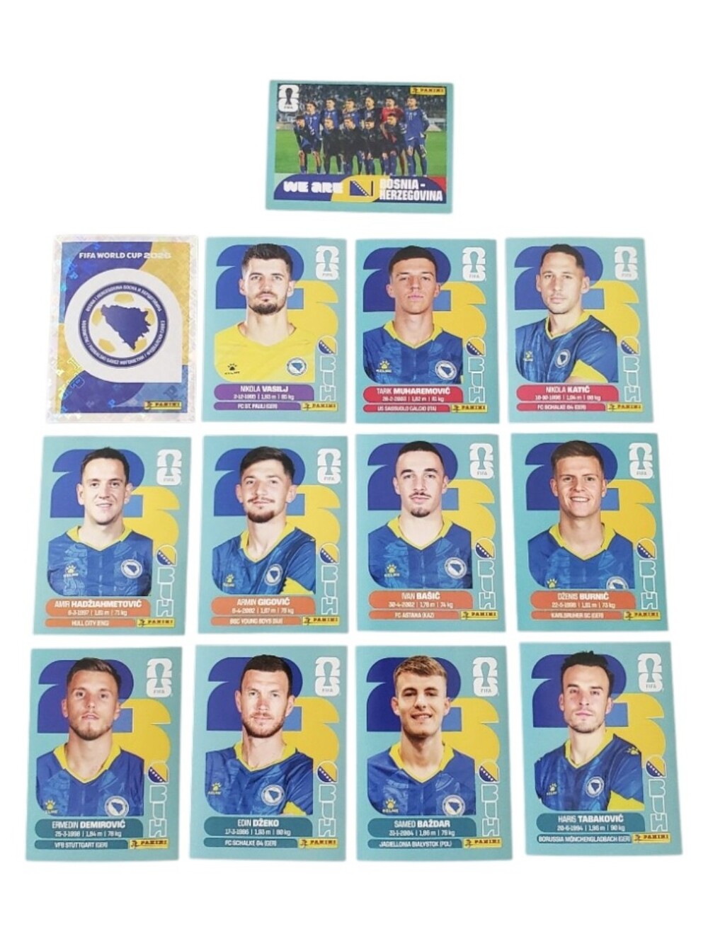 Panini FIFA World Cup 2026 Team Bosnia - Herzegovina LatAm Stickers Lot 13